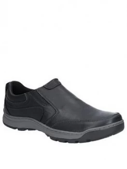 Image of Hush Puppies Jasper Slip On Shoes - Black