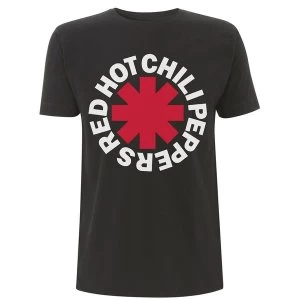 Image of Red Hot Chili Peppers - Classic Asterisk Mens Medium T-Shirt - Black