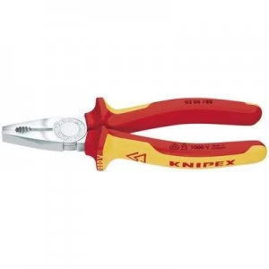 Image of Knipex 03 06 180 VDE Comb pliers 180mm DIN ISO 5746, DIN EN 60900