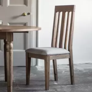 Image of Gallery Interiors Set of 2 Cookham Dining Chairs in Oak