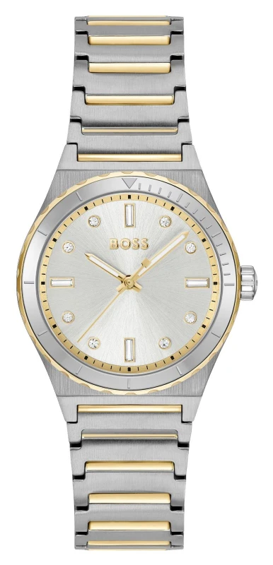 Image of BOSS 1502790 Candor Sport (32mm) Silver Dial / Two-Tone Watch