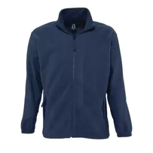 Image of SOLS Mens North Full Zip Outdoor Fleece Jacket (S) (Navy)