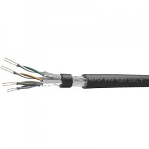 Image of Network cable CAT 7a SFTP 4 x 2 x 0.14mm Black
