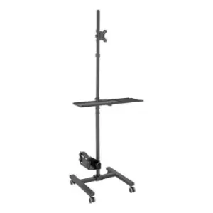 Image of Tripp Lite DMCS1732S Mobile Workstation with Monitor Mount - For 17" to 32" Displays Height Adjustable