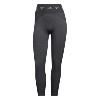 Image of adidas Aeroknit 7/8 Training Tights Womens - Grey