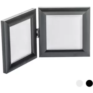 Image of Folding 2 Photo Frame - 4 x 4' - Black - Nicola Spring