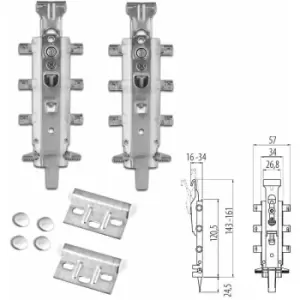 Image of Concealed Universal Hanging Bracket For Kitchen Wall Unit - Pack of 8