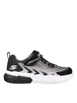 Image of Skechers Boys Vector Matrix Trainers, Grey/Black, Size 4 Older