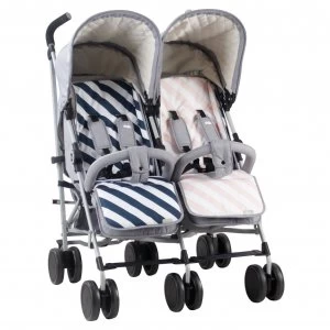Image of My Babiie Sam Faiers MB22 Stroller - Grey/Pink and Blue