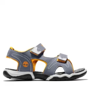 Image of Timberland Adventure Seeker Sandal For Youth In Grey/orange Grey/orange Kids, Size 1