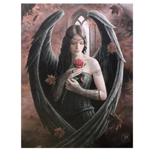 Image of Small Angel Rose Canvas Picture by Anne Stokes