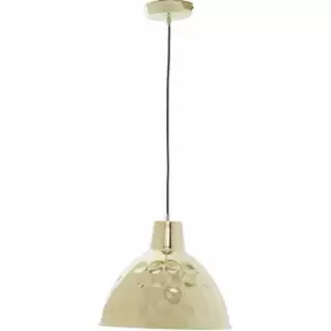 Image of Premier Housewares Ceiling Lights White Finish White Round Hammered Pattern Shape Pendant Light Antique Ceiling Lighting Contemporary Pendant Hanging