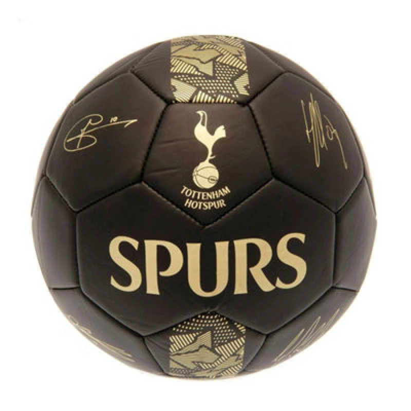 Image of Tottenham Hotspur Fc Phantom Signature Football Matt Black/gold (1)