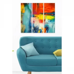 Image of MDF558102997 Multicolor Decorative MDF Painting (3 Pieces)