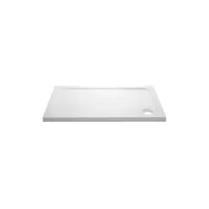 Image of 1600x800mm Stone Resin Rectangular Shower Tray - Pearl