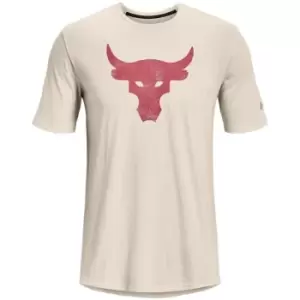 Image of Under Armour Project Rock Brahma Bull T Shirt - Cream