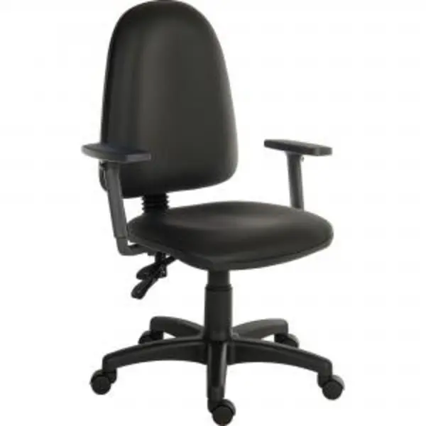 Image of Ergo Twin High Back PU Operator Office Chair with Height Adjustable EXR13096TK