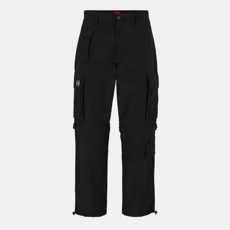 Image of Hugo Mens Straight Leg Trousers Black male 32W R