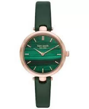 Image of Kate Spade New York Womens Holland Two-Hand Leather Watch - Green