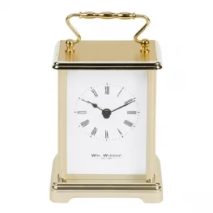 Image of WILLIAM WIDDOP Gold Carriage Clock