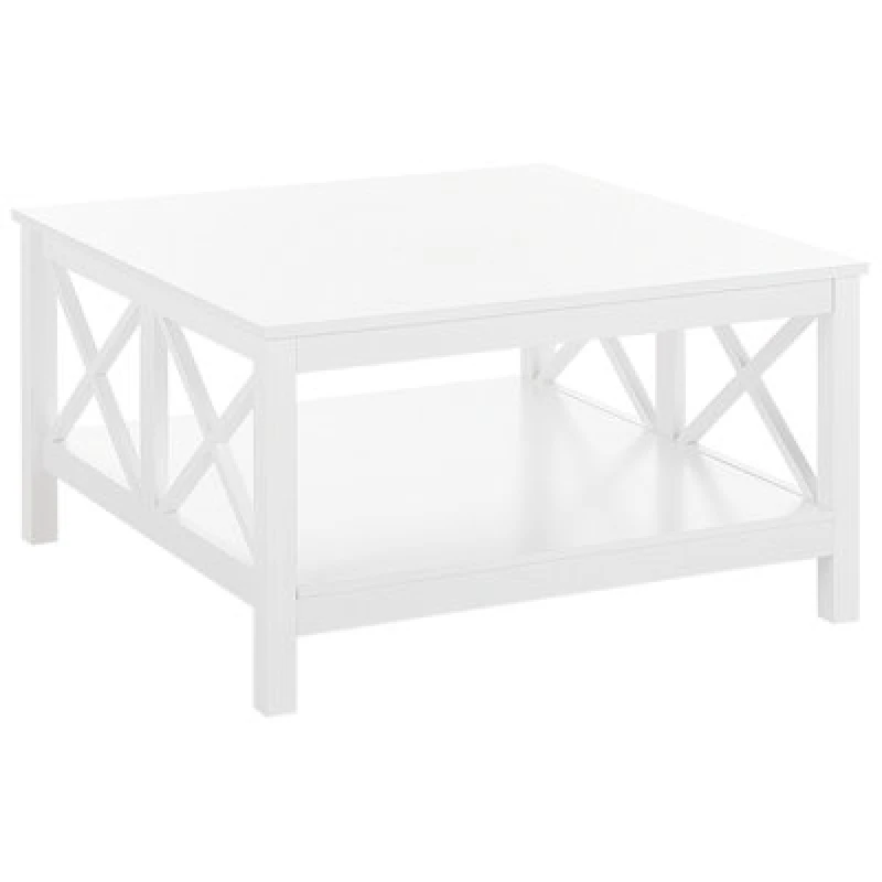 Image of Beliani Cottage Coffee Table Lotta White