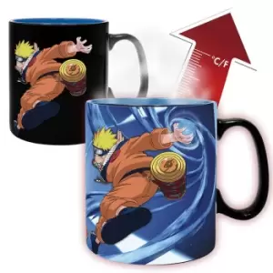 Image of Naruto Naruto and Sasuke - Mug with thermal effect Cup multicolour