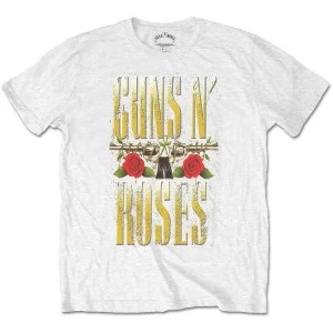 Image of Guns N' Roses - Big Guns Unisex Medium T-Shirt - White