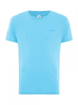 Image of Mens Moschino Basic Swim T Shirt Light Blue