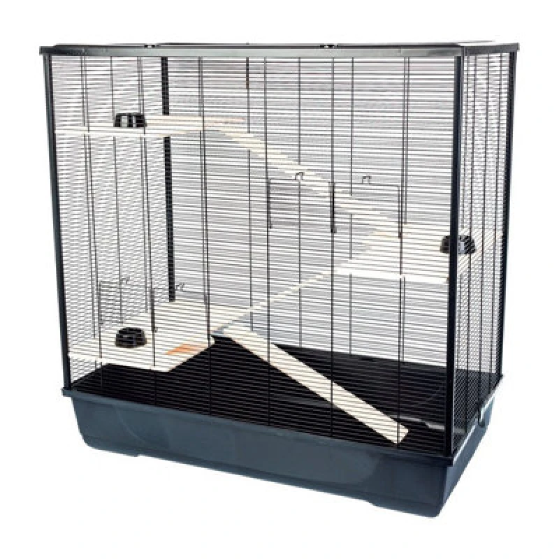 Image of Little Friends The Belfry Xl Rat Hamster Small Animal Cage - 100 X 54 X 100 - Black
