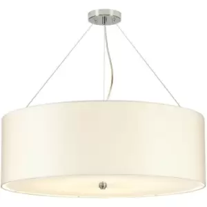 Image of Elstead - LightBox Pearce 30" Cylindrical Pendant with Polished Chrome Ceiling Pan