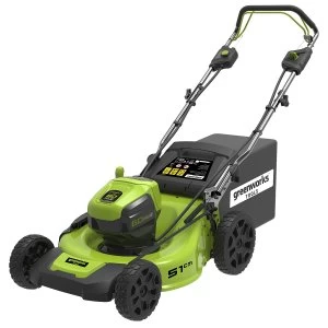 Image of Greenworks GD60LM51 510mm 60V Cordless Brushless Self Propelled Rotary Lawnmower