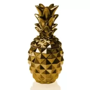 Image of Concrete Pineapple Candle &ndash; Gold