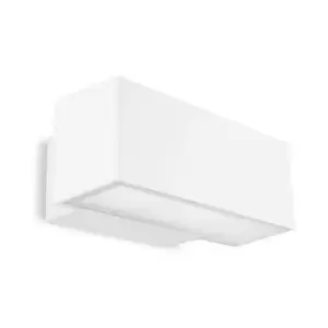 Image of LEDS C4 Afrodita LED 300mm Double Emission Outdoor LED Down Light Grey, Partly-Sandblasted IP66 34.6W 3000K Dimmable