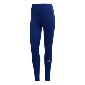 Image of adidas Own The Run Better Winter Running Leggings - Victory Blue