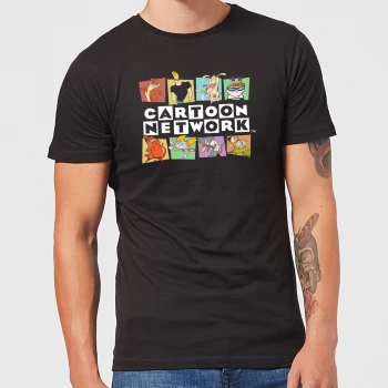 Image of Cartoon Network Logo Characters Mens T-Shirt - Black - 5XL