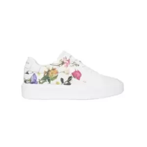 Image of Ted Baker Womens Lorayy Floral Trainers - White