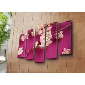 Image of 5PAT-27 Multicolor Decorative Canvas Painting (5 Pieces)