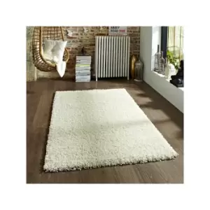 Image of Vista 2236 Shaggy Rug, Cream, 200 x 290 Cm - Think Rugs