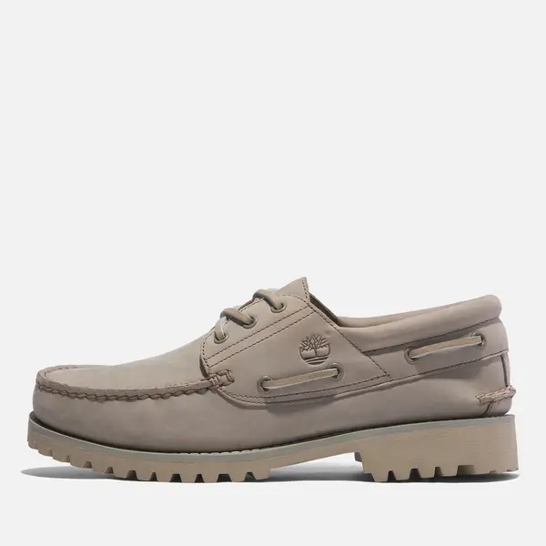 Image of Timberland Mens Authentics Waterproof Suede Boat Shoes - UK 9 Beige Shoes male TB0A298QEO21 9