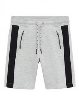 Image of Mango Boys Side Stripe Jersey Shorts - Grey
