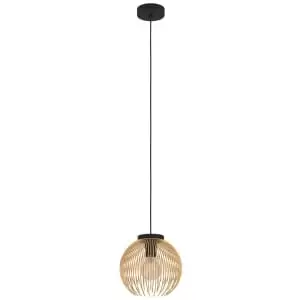 Image of Eglo Venezuela Black And Gold Pendant Light