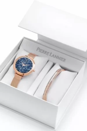 Image of Ladies Pierre Lannier Cristal Gift Set Watch 390A968