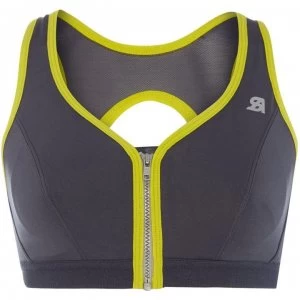 Image of Shock Absorber Active zipped plunge bra - Grey