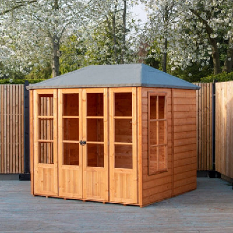Image of Shire Charleston SummerHouse - Brown Brown 7 x 7ft