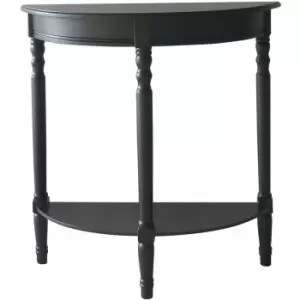 Image of Heritage Half Moon Black Console Table - Premier Housewares