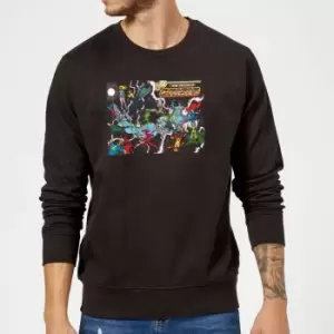 Image of Justice League Crisis On Infinite Earths Cover Sweatshirt - Black - M - Black