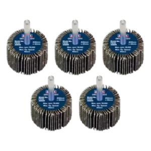 Image of Sealey Flap Wheel 40 x 30mm 80Grit 6mm Shaft - Pack of 5 - FW4030805