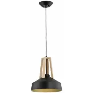 Image of Keter Trix Dome Pendant Ceiling Light Black, 34cm, 1x E27