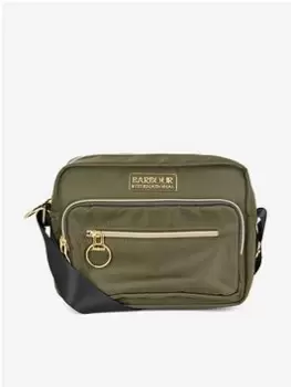 Image of Barbour International Qualify Nylon Crossbody Bag - Green, Women