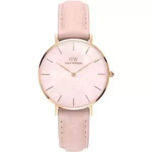 Image of Unisex Daniel Wellington Petite 32 Rouge Rose Gold Mother of Pearl Watch